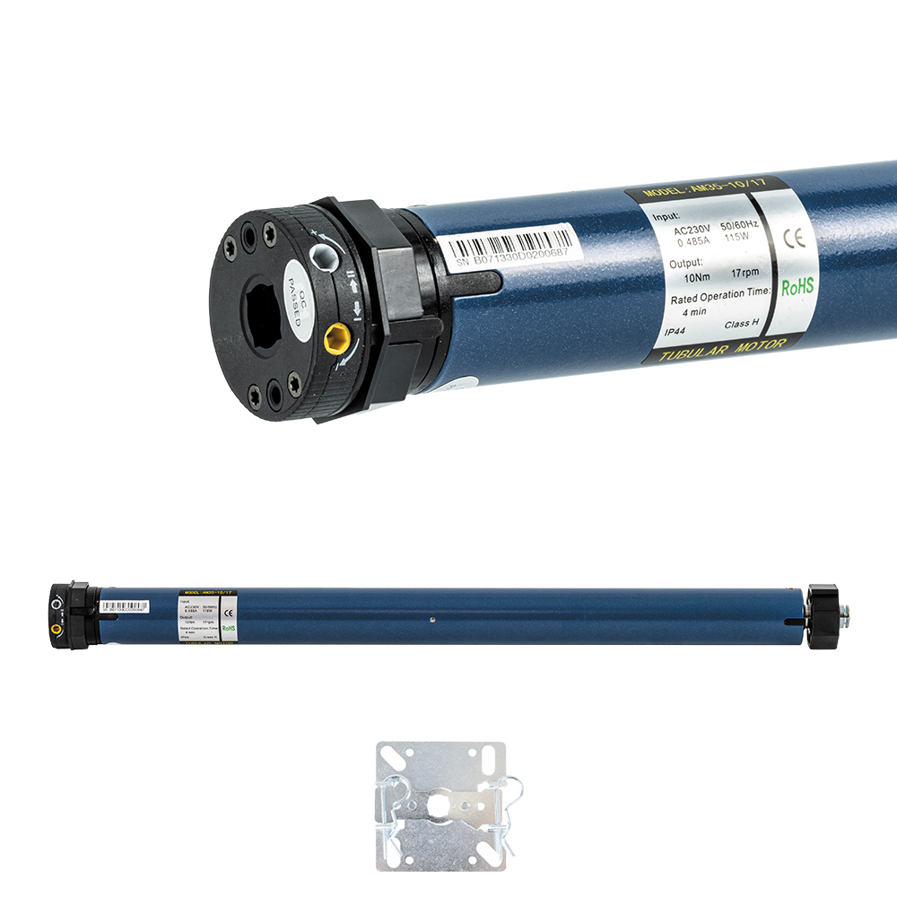 AM35-10R 10Nm, 35mm kapcsolós, akadályérzékelős redőnymotor